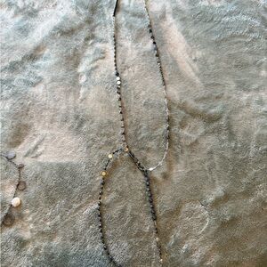 Silpada Black and Gold Beaded Necklace